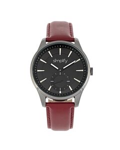 Unisex The 6600 Leather Black Dial Watch