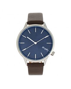 Unisex The 6700 Leatherette Blue Dial Watch