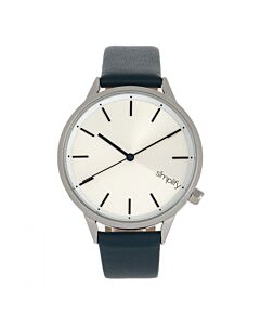 Unisex The 6700 Leatherette Silver Dial Watch