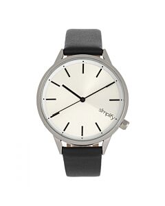 Unisex The 6700 Leatherette Silver-tone Dial Watch