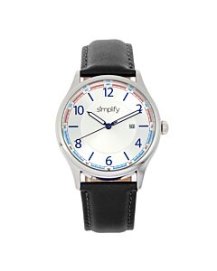 Unisex The 6900 Leather White Dial Watch