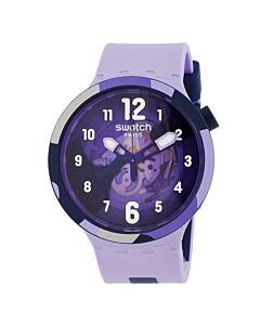 Unisex The July Collection Silicone Purple Dial Watch