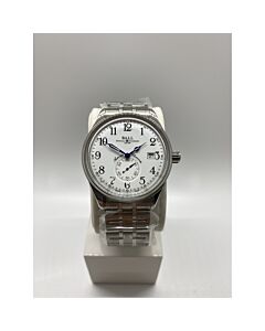 Unisex Trainmaster Standard Time Stainless Steel White Dial Watch