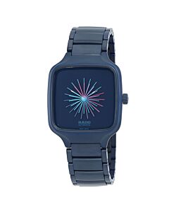 Unisex True Square Over The Abyss Ceramic Blue Dial Watch