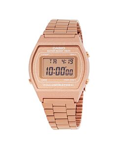 Unisex Vintage Stainless Steel Rose Gold-tone Dial Watch