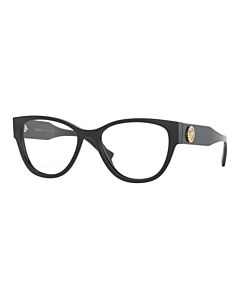Versace 53 mm Black Eyeglass Frames