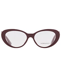 Versace 53 mm Bordeaux Eyeglass Frames