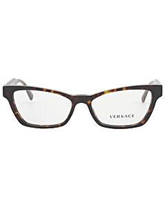 Versace 53 mm Dark Havana Eyeglass Frames