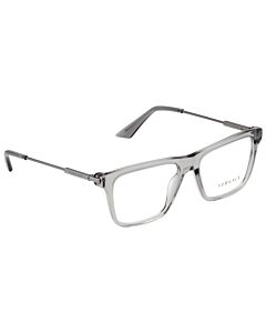 Versace 53 mm Transparent Gray Eyeglass Frames