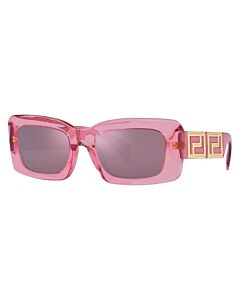 Versace 54 mm Transparent Pink Sunglasses