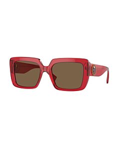 Versace 54 mm Transparent Red Sunglasses