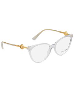 Versace 55 mm Crystal;Gold Eyeglass Frames
