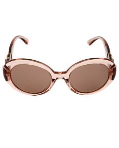 Versace 55 mm Transparent Pink Sunglasses