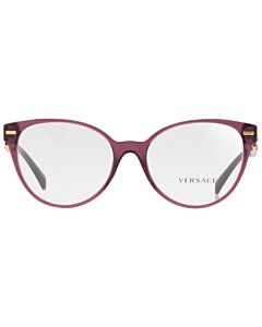 Versace 55 mm Transparent Violet Eyeglass Frames