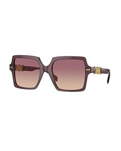 Versace 55 mm Transparent Violet Sunglasses