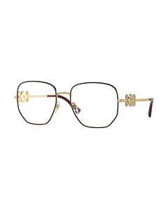 Versace 56 mm Bordeaux/Gold Eyeglass Frames