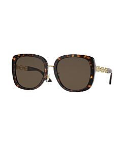 Versace 56 mm Havana/Gold Sunglasses