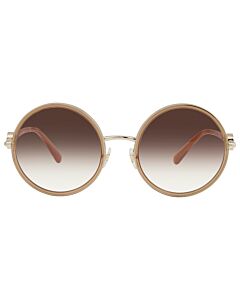 Versace 56 mm Transparent Brown Sunglasses
