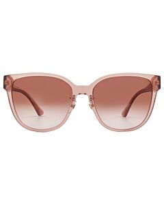 Versace 57 mm Peach Transparent Sunglasses