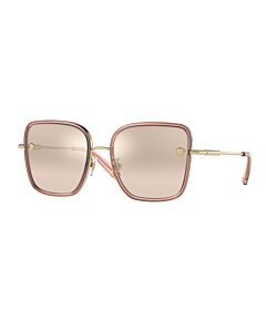 Versace 57 mm Transparent Pink/Gold Sunglasses
