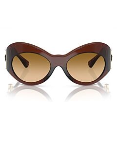 Versace 58 mm Transparent Brown Sunglasses