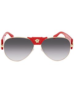 Versace 62 mm Gold Red Sunglasses