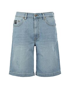 Versace Jeans Couture Men's Indigo Cotton Denim Shorts