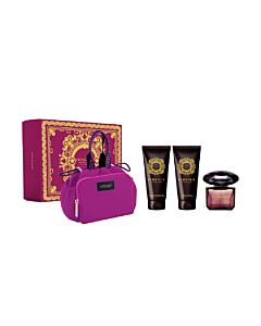 Versace Ladies Crystal Noir Gift Set Fragrances 8011003884926