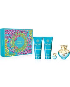 Versace Ladies Dylan Turquoise Gift Set Fragrances 8011003873487