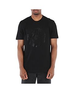 Versace Men's Black Barocco Silhouette T-Shirt