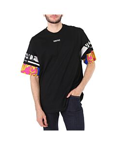 Versace Men's Black Logo-Print T-Shirt