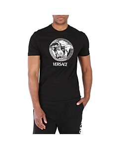 Versace Men's Black Medusa Logo T-Shirt
