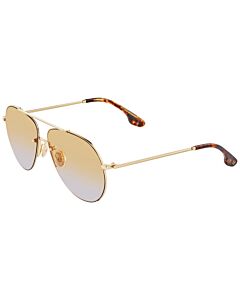 Victoria Beckham 61 mm Gold Sunglasses