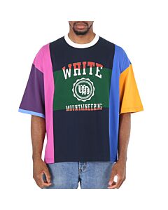 White Mountaineering Ringer Patchwork Cotton T-Shirt