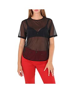 Wolford Ladies Black Loose Fit Tulle Shirt