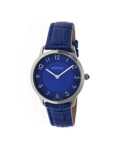 Women's Abby Leather Blue Dial