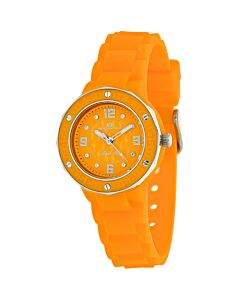 Women's Acqua Star Silicone Orange Dial Watch