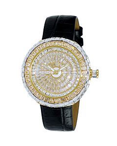 Women's AK2113-L Genuine Leather Gold-tone Dial Watch