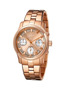 Women's Alessandra Chronograph Stainless Steel Rose Gold-tone Dial