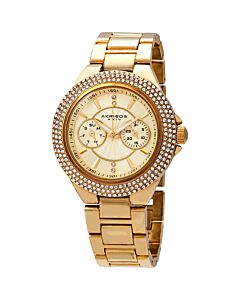 Women's Gold-tone Alloy Gold Dial