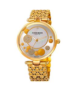 Women's Gold-Tone Alloy Mother of Pearl Dial