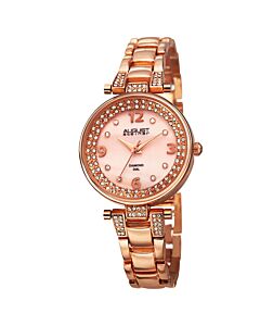 Women's Alloy Pink Mother of Pearl Dial Watch