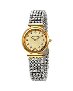 Women's Allure Stainless Steel Gold Dial Watch