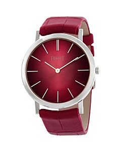 Women's Altiplano (Alligator) Leather Pink Sun-Brushed Dial Watch