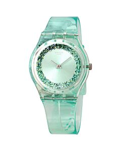 Women's AMAZO-NIGHT Translucent Plastic Green (Crystal Ring) Dial Watch