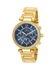 Women's Angel Chronograph Stainless Steel Blue Dial Watch