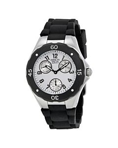 Women's Angel Silicone Silver Dial Watch