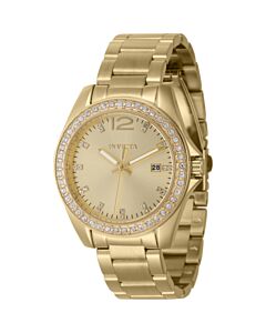 Women's Angel Stainless Steel Gold-tone Dial Watch