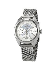 Women's Angel Stainless Steel Mesh Silver-tone Dial