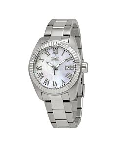 Women's Angel Stainless Steel White MOP Oyster Dial SS
